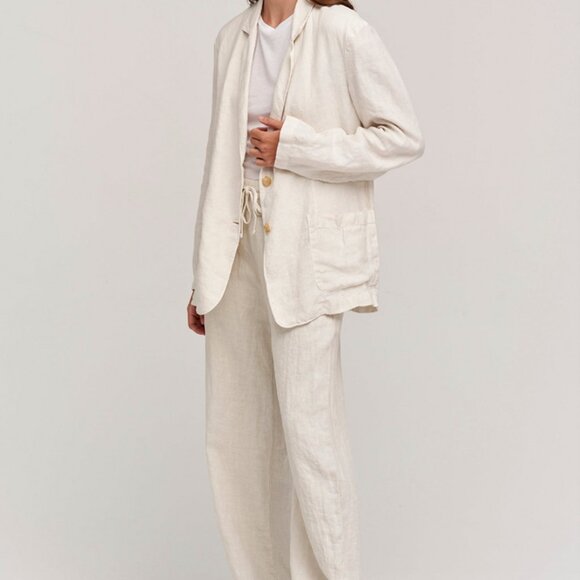 VELVET BY GRAYHAM SPENCER CASSIE LINEN BLAZER - Picture 8 of 9